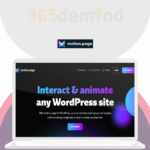 Motion Page Interact & animate any WordPress site Activation With Key (lifetime access)